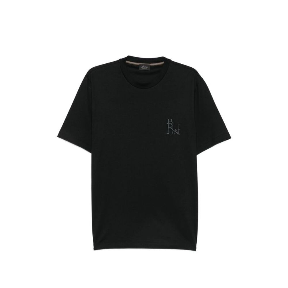 Brioni Black T-Shirts & Vests - T-Shirts Men